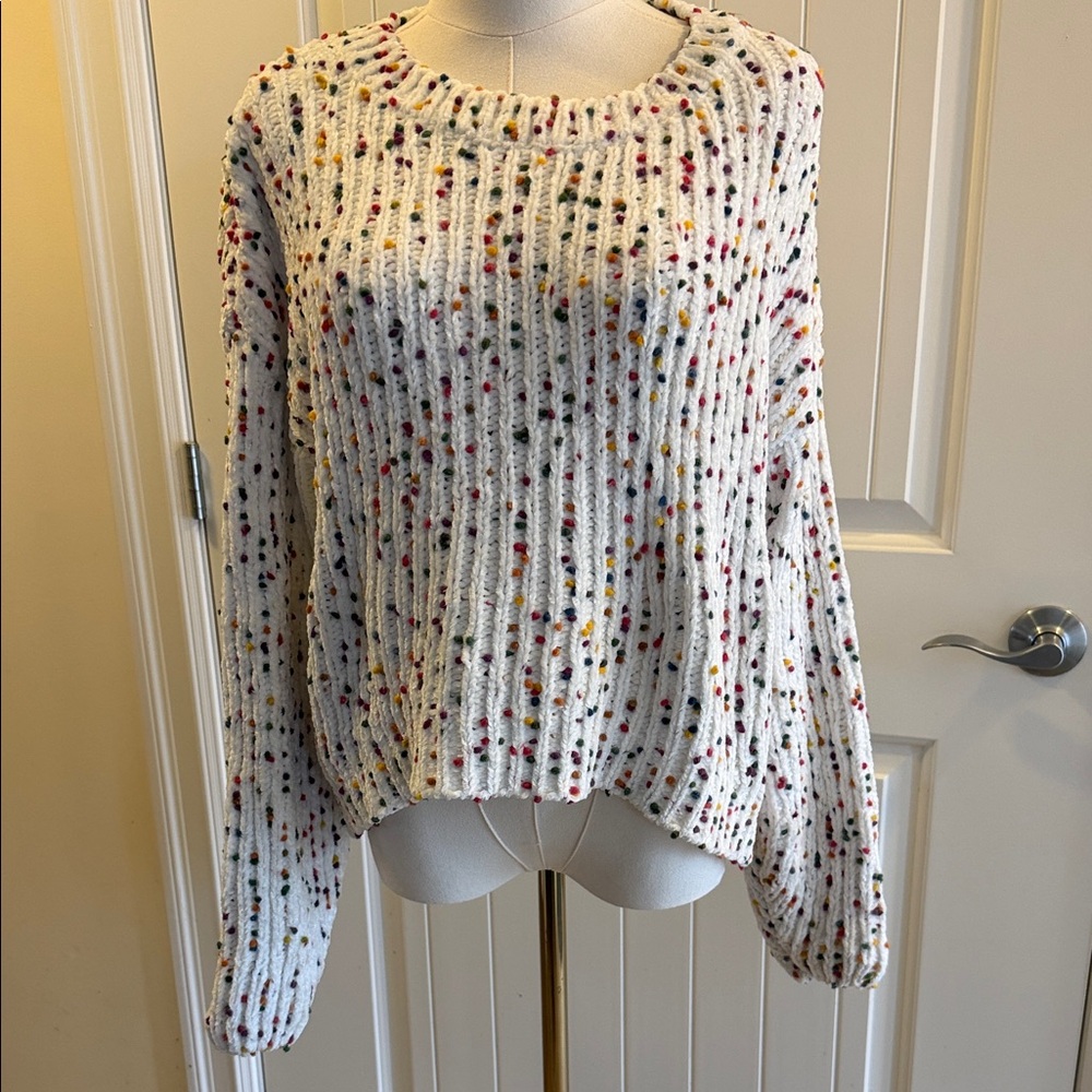Altar'd State Multicolor Speckled Knit Sweater